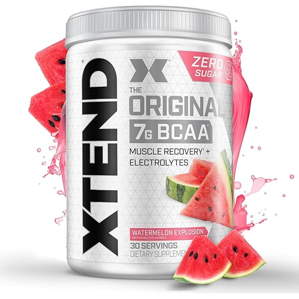 The Xtend Scivation Bcaas Powder For Adults (Pre-Workout, 7G Bcaas, 0G Carbs,Sugar & Calories, 3.5 Leucine, 2.5G L-Glutamine, 1G Citrulline Malate) - 402Gm, 30 Servings (Watermelon Explosion)