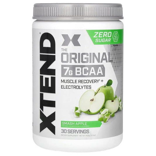 The Xtend Scivation Bcaas Powder For Adults (Pre-Workout, 7G Bcaas, 0G Carbs,Sugar & Calories, 3.5 Leucine, 2.5G L-Glutamine, 1G Citrulline Malate) - 402Gm, 30 Servings (Smash Apple)